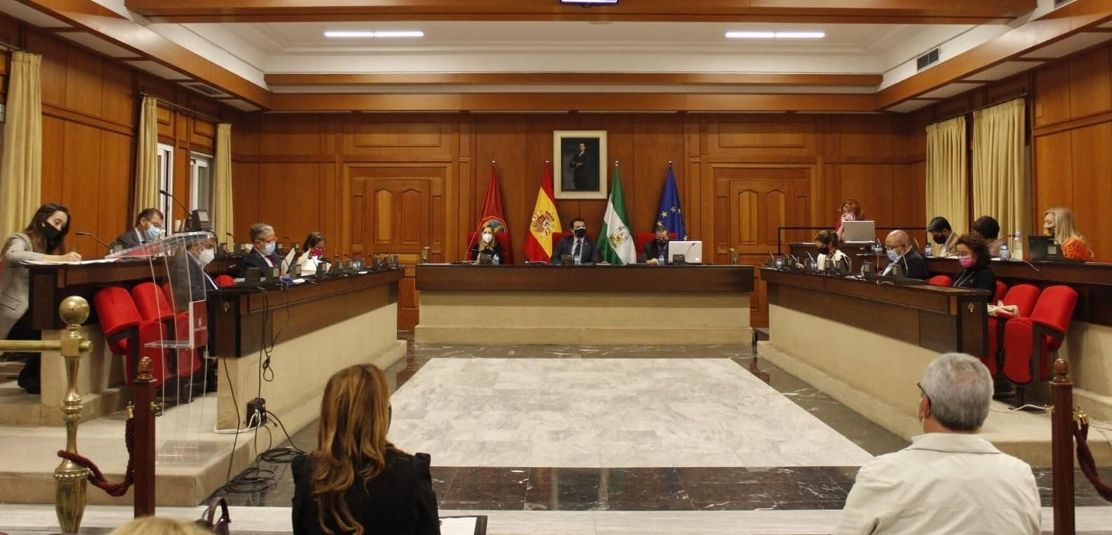 Un momento de la sesión plenaria del Ayuntamiento de Córdoba.