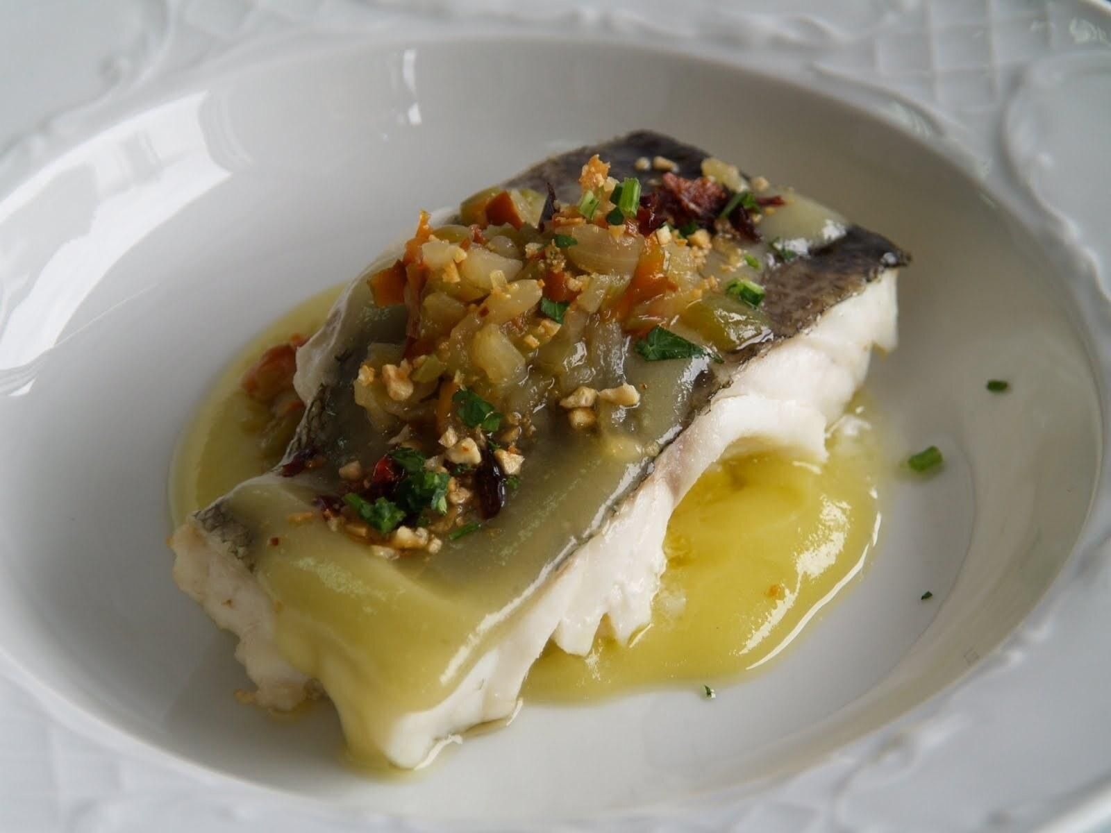 Imagen de archivo de un plato de bacalao