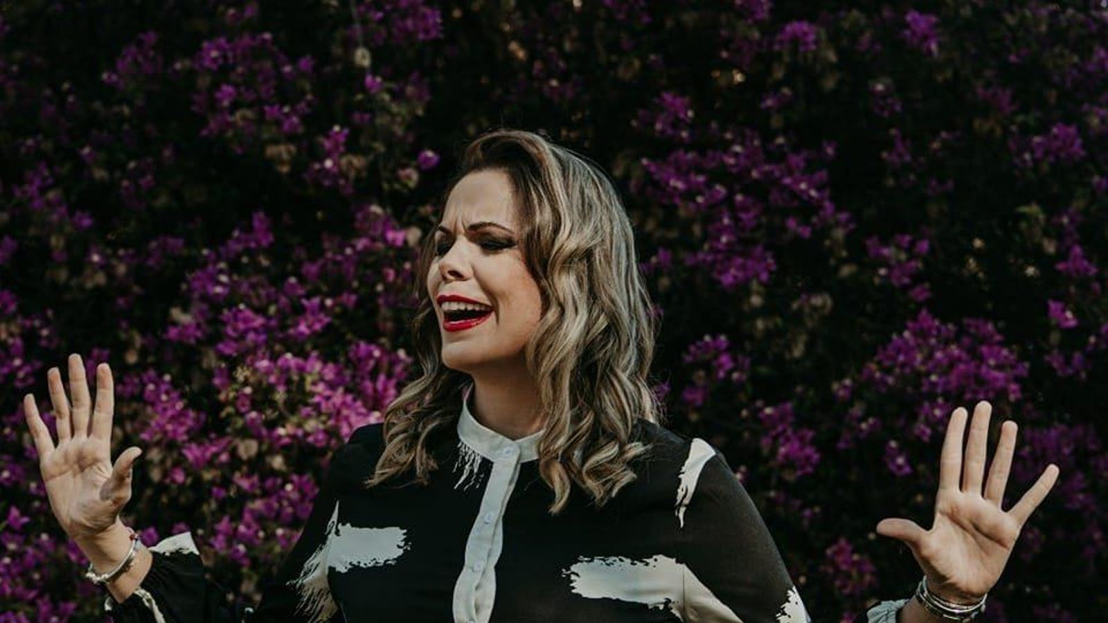 La cantaora moguereña M.ª Ángeles Cruzado