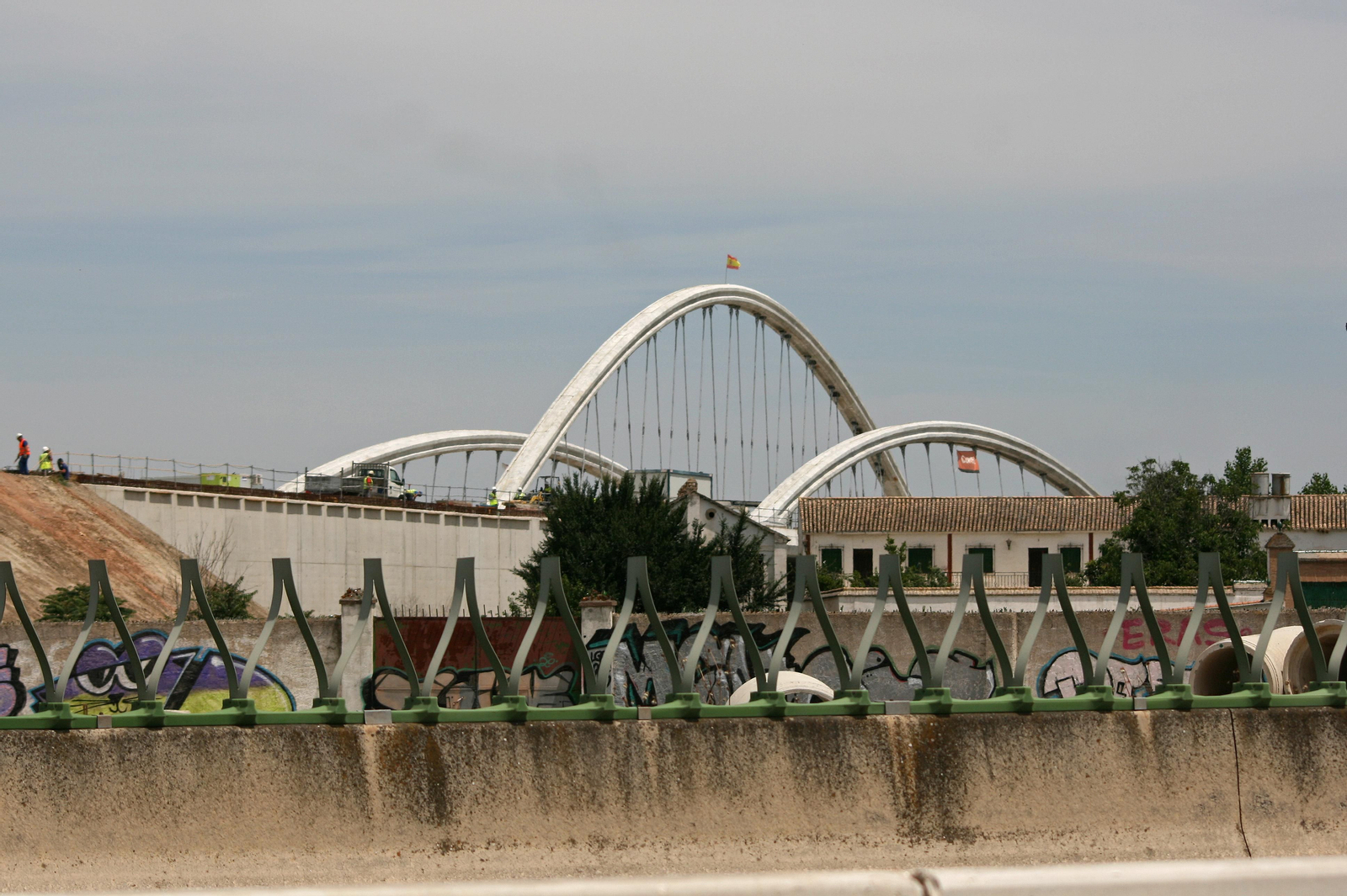 Fotos de las obras de la Segunda Circunvalación de Granada en junio de 2020