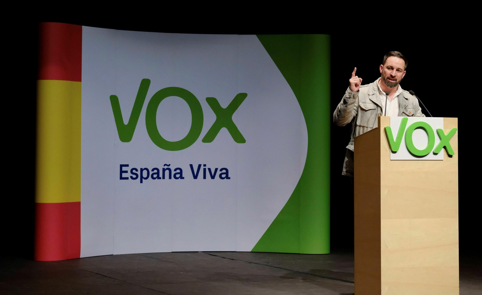 Santiago Abascal durante una intervención reciente