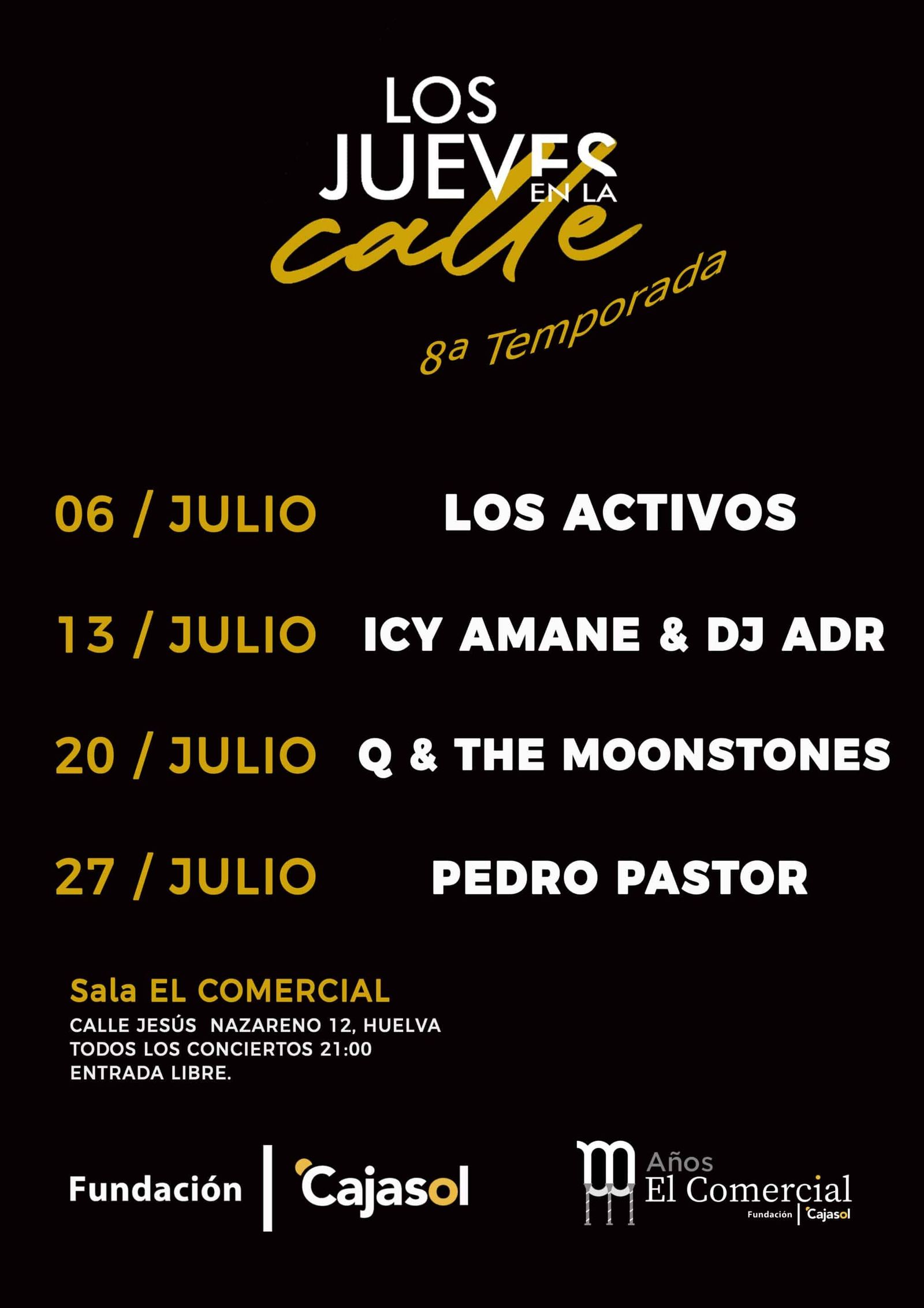 Cartel y programación de 'Los jueves en la calle'