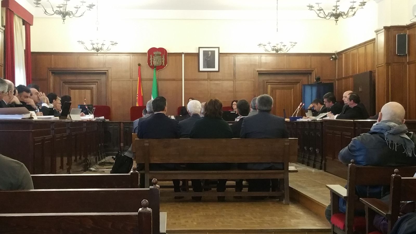 Un momento del juicio por los suelos de Mercasevilla.