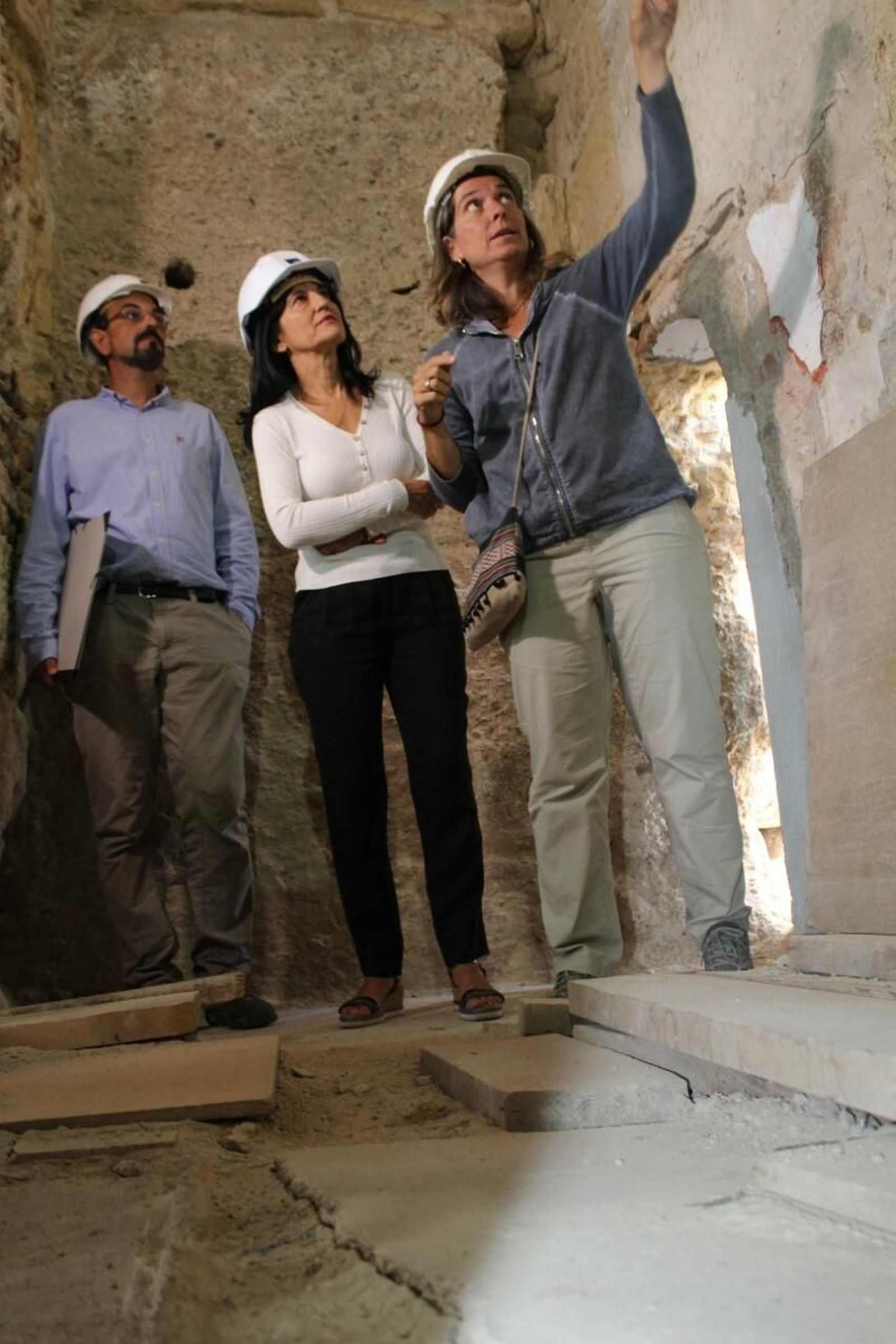 Inmaculada López Calahorro, en su visita.