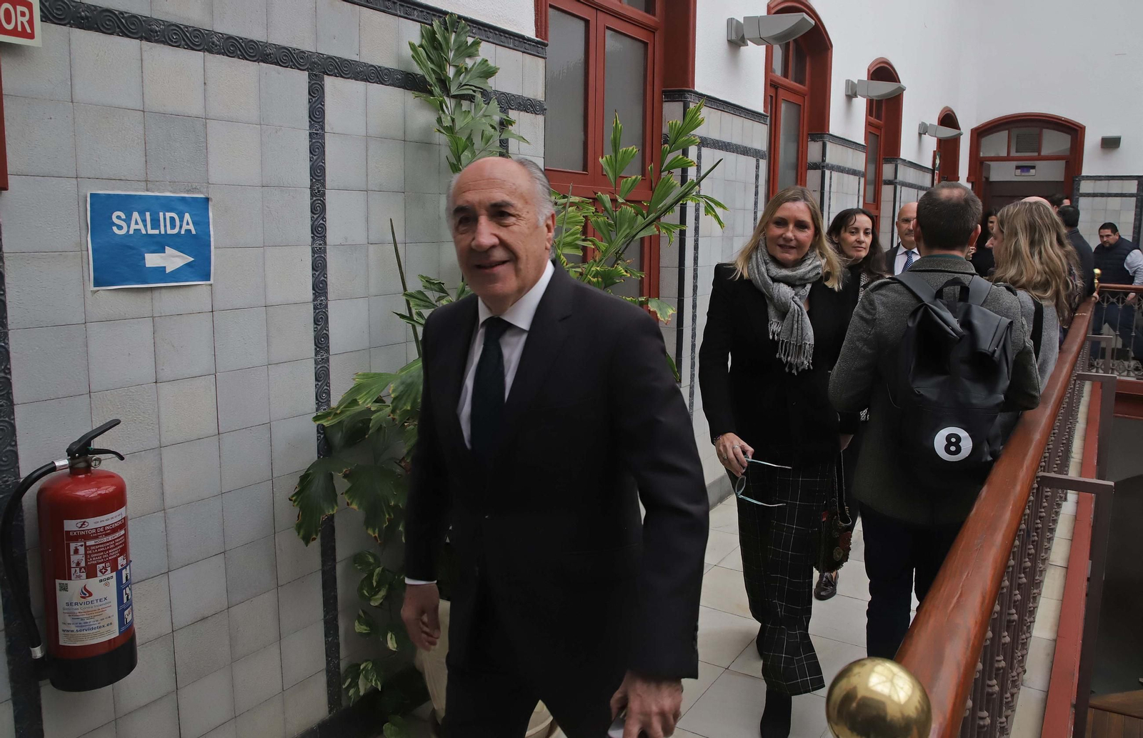 José Ignacio Landaluce, este jueves, tras el Pleno en el Ayuntamiento de Algeciras.