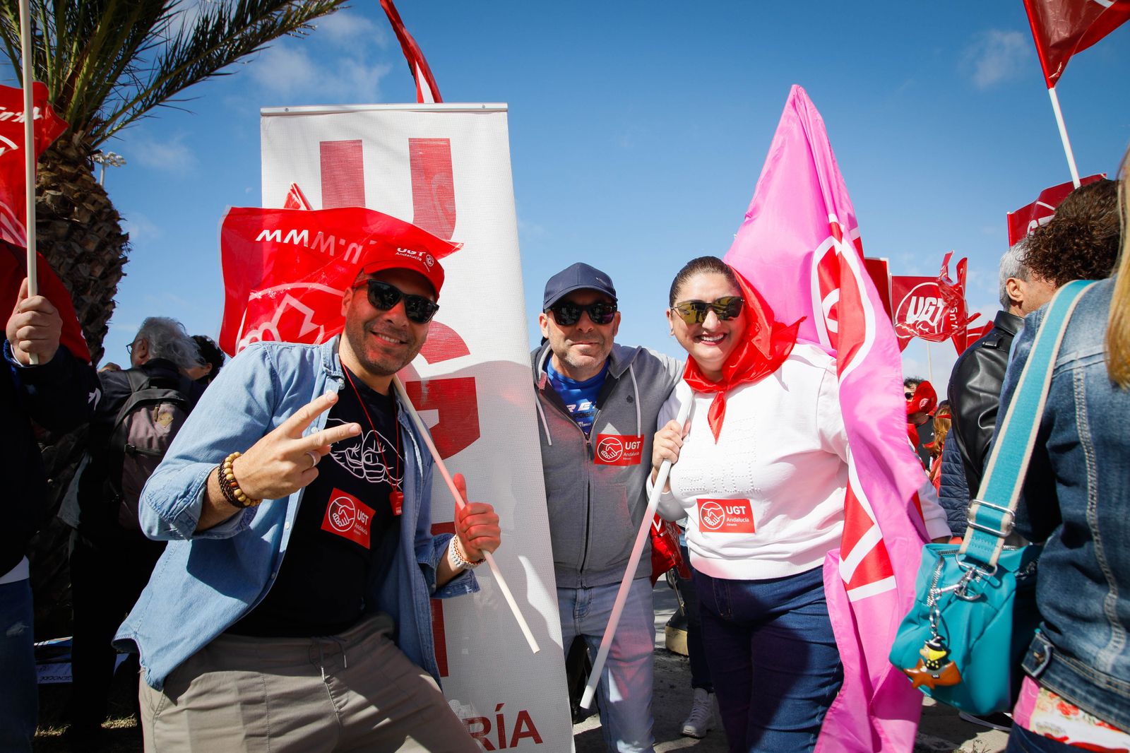 Las imágenes de la manifestación del Día del Trabajador en Almería