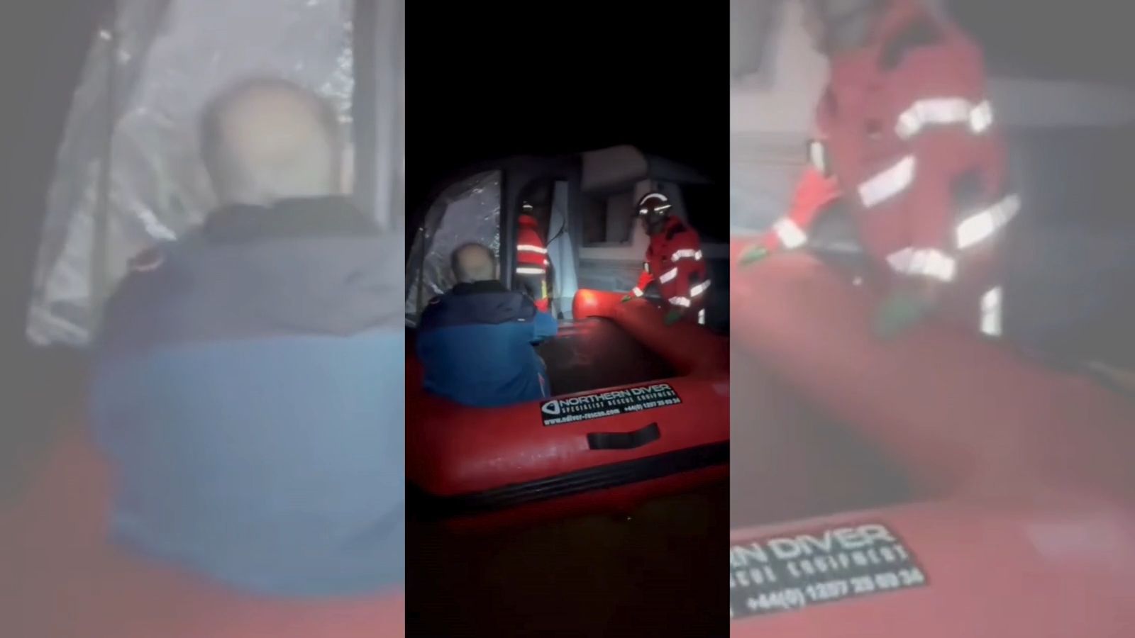 Desalojo en el camping Taray de Isla Cristina