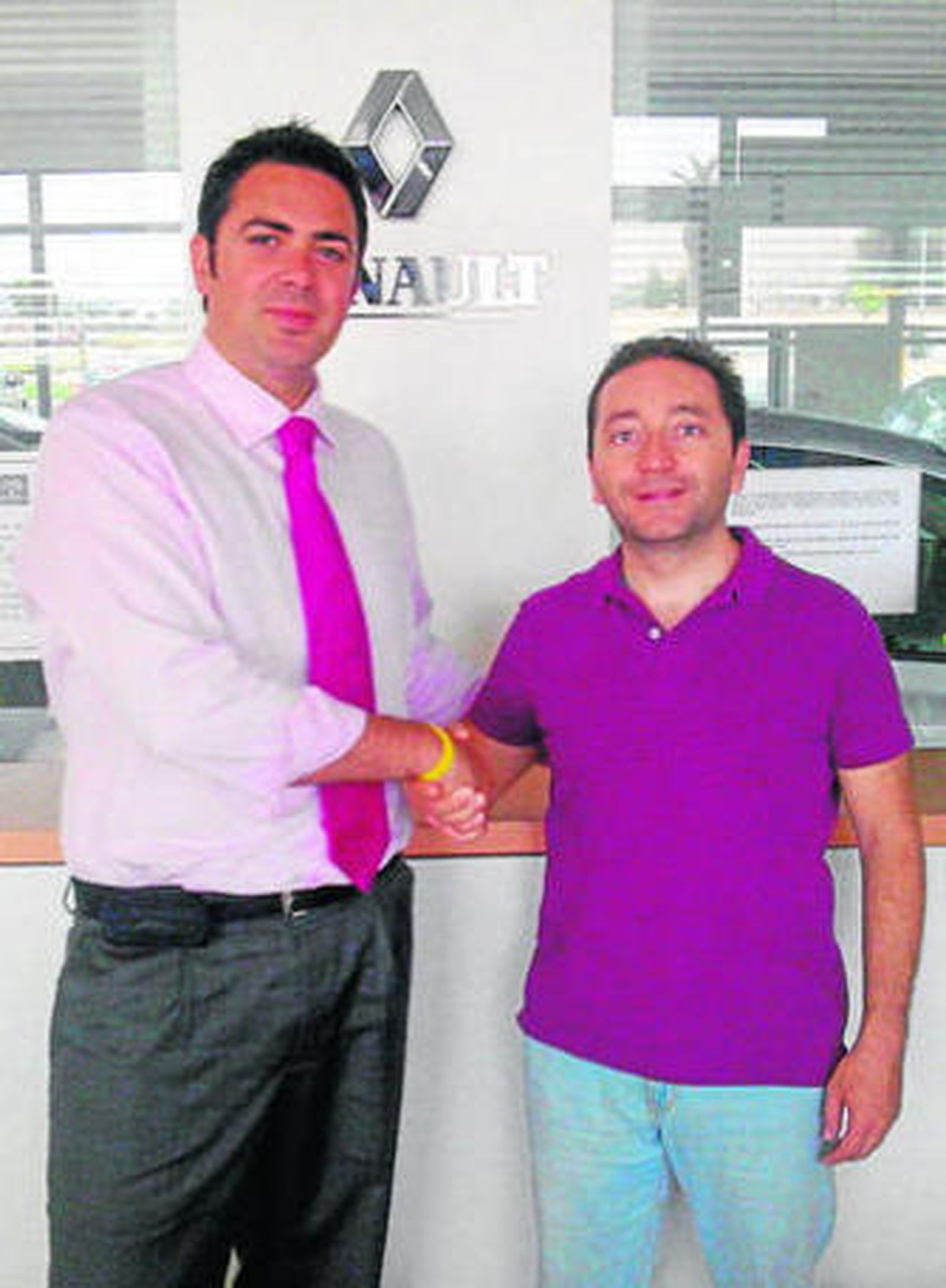 Germán Barranco y José Ignacio Alonso, ganador del concurso.