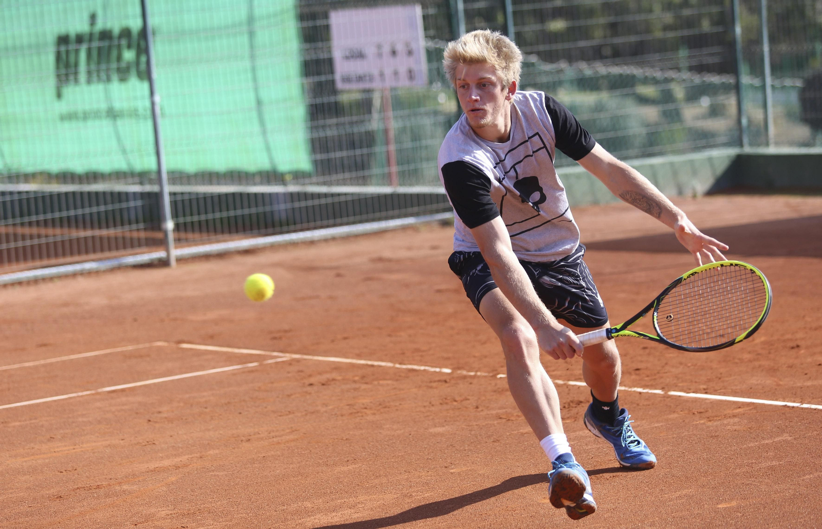 Alejandro Davidovich, durante un entrenamiento en el San Carlos.