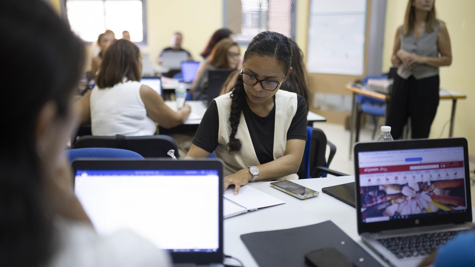 Asistentes a una de las Lanzaderas de Empleo.
