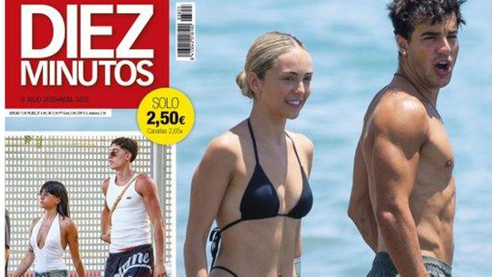 Ana Mena y Óscar Casas en la portada de 'Diez Minutos' de esta semana