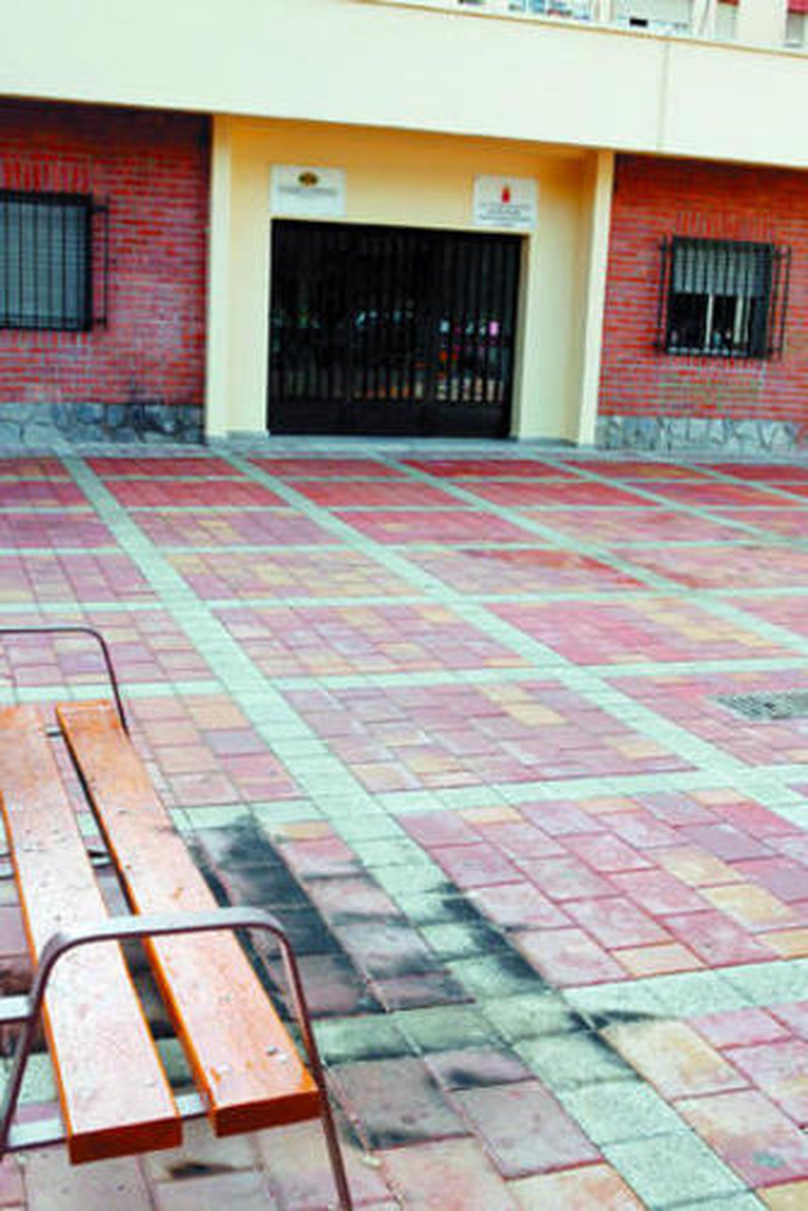 El lugar donde el hombre se quemó.