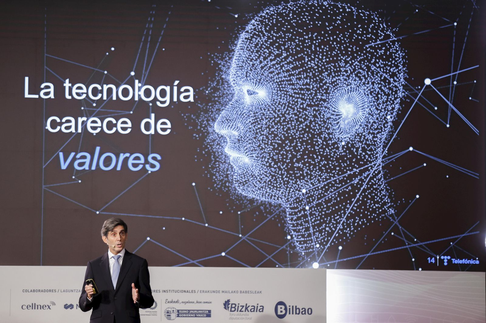 José María Álvarez Pallete, presidente de Telefónica, en el reciente congreso de directivos.