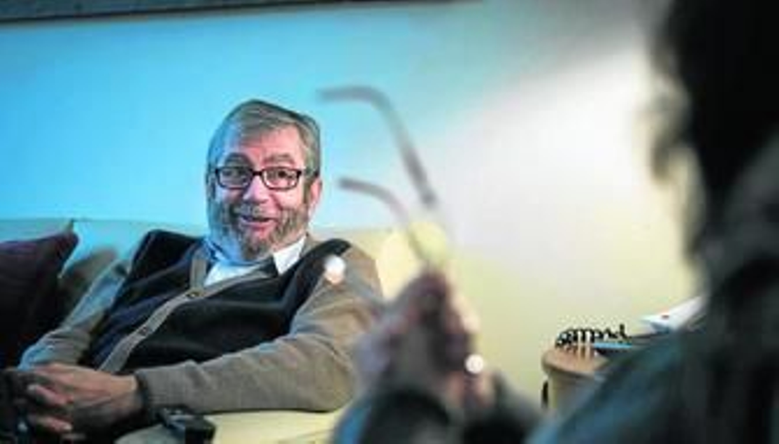 Antonio Muñoz Molina, ayer, en su casa, durante la entrevista que concedió a la agencia Efe.