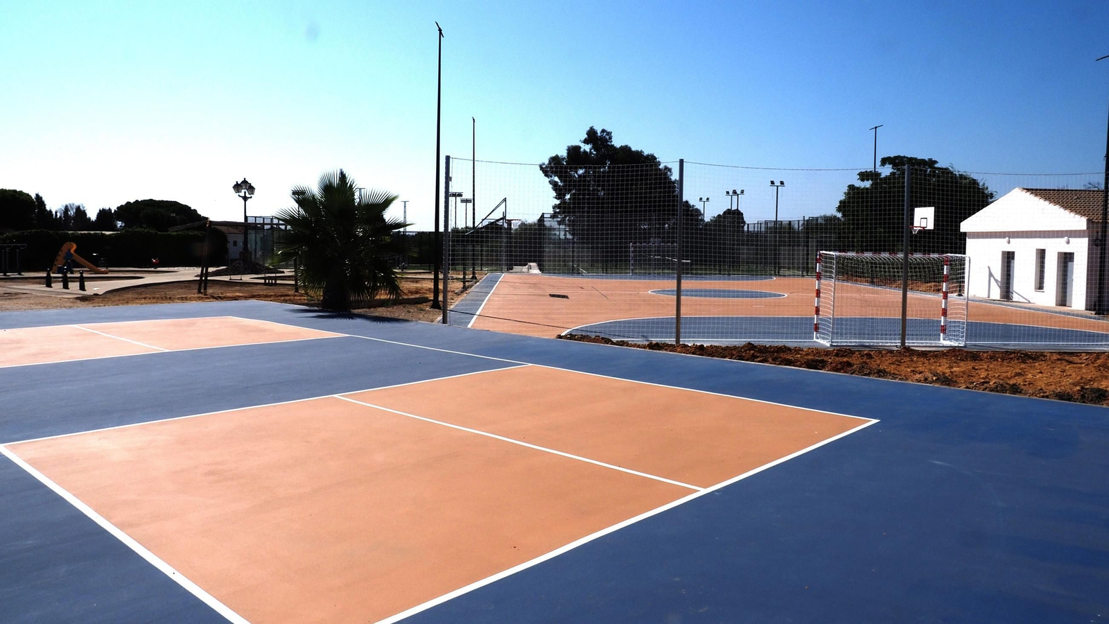 Espacio deportivo finalizado en La Rábida.