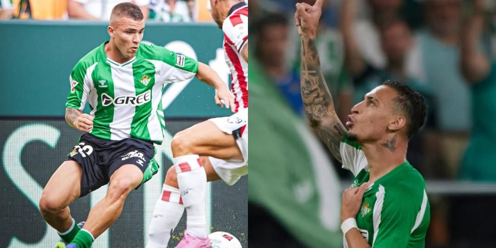 Antony y Pablo García en dos partidos del conjunto verdiblanco este curso