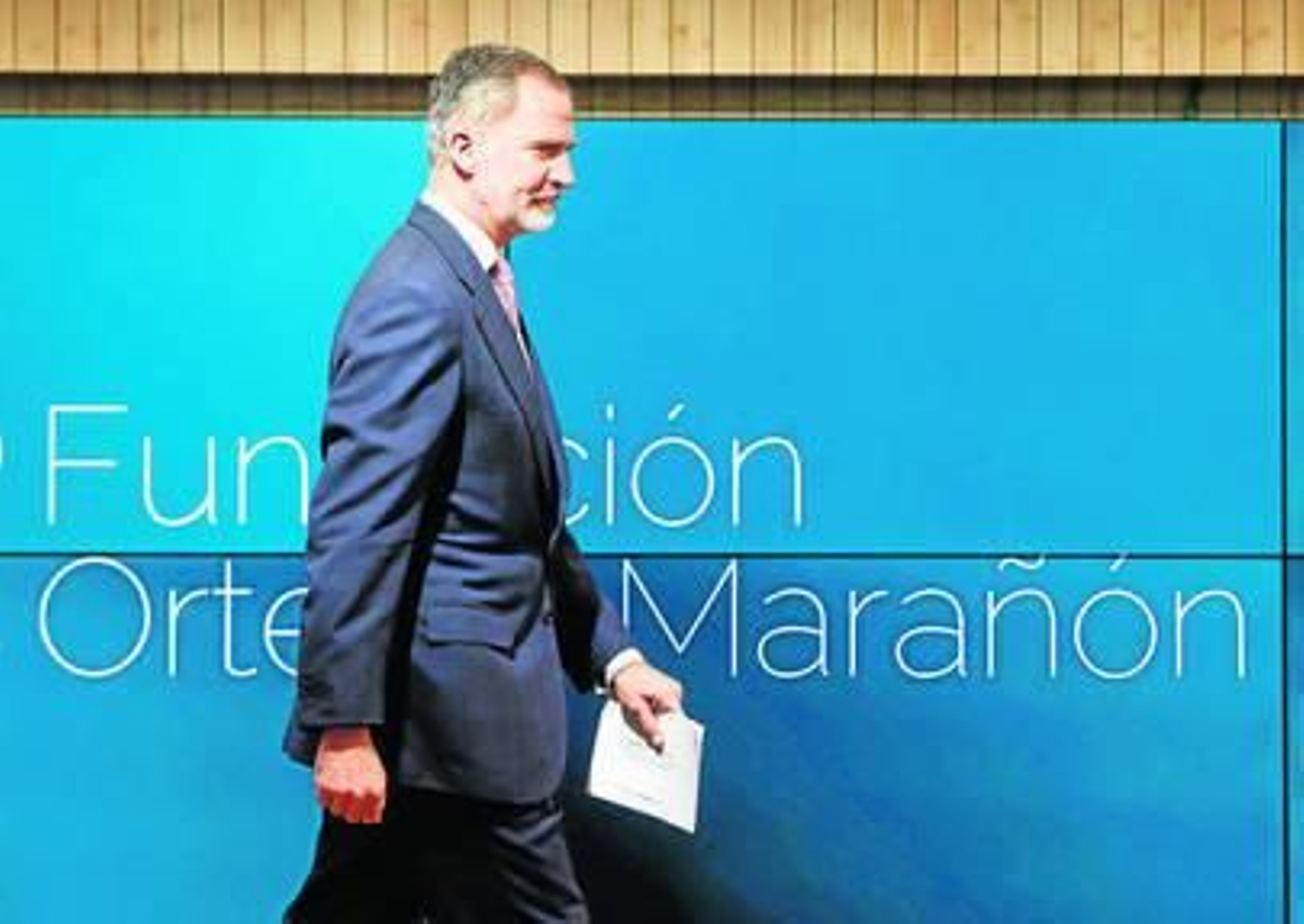 Felipe VI, después su intervención en el acto en la Fundación José Ortega y Gasset-Gregorio Marañón