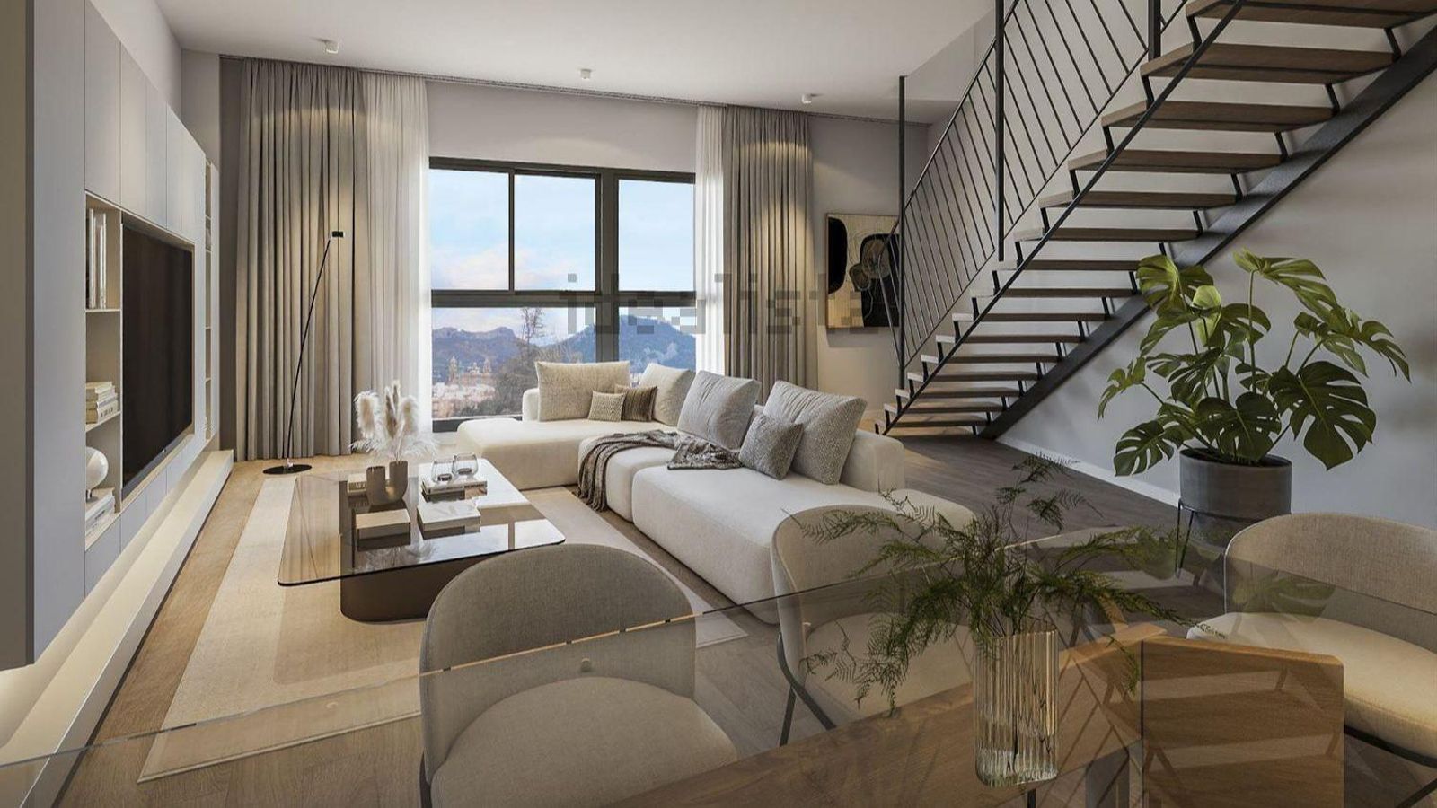 Propuesta estética del interior de una de las viviendas.