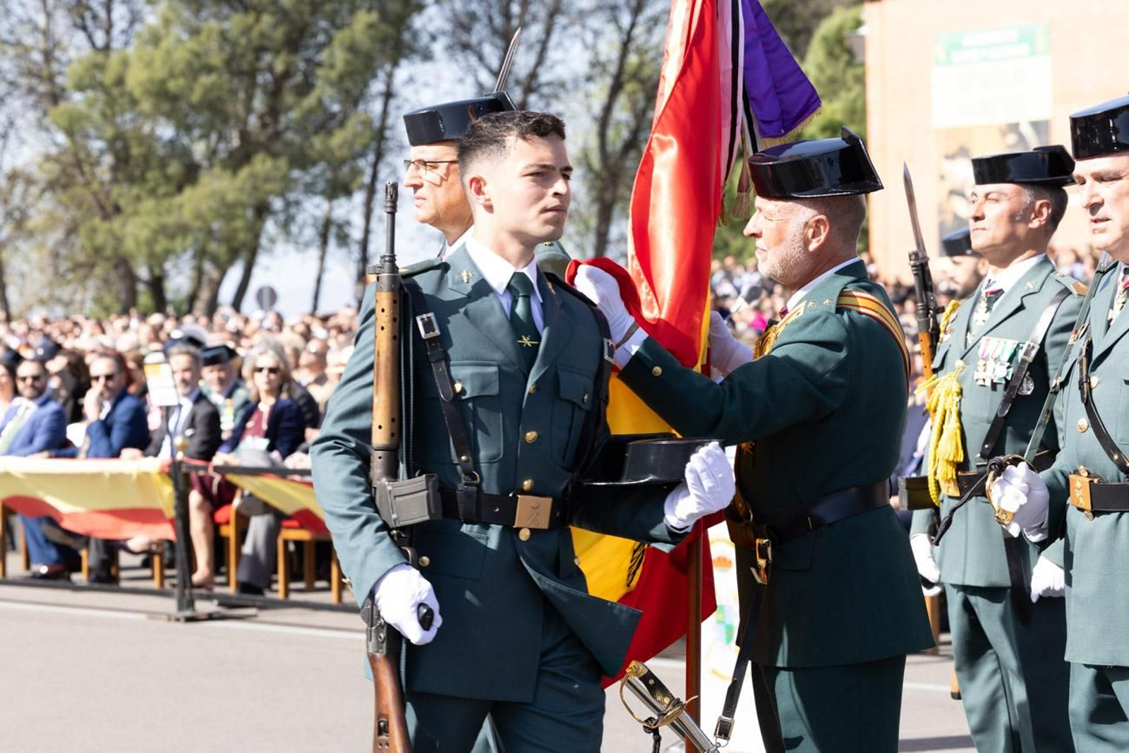 Acto de jura de bandera de la 130ª promoción de guardias civiles de la Academia de Baeza
