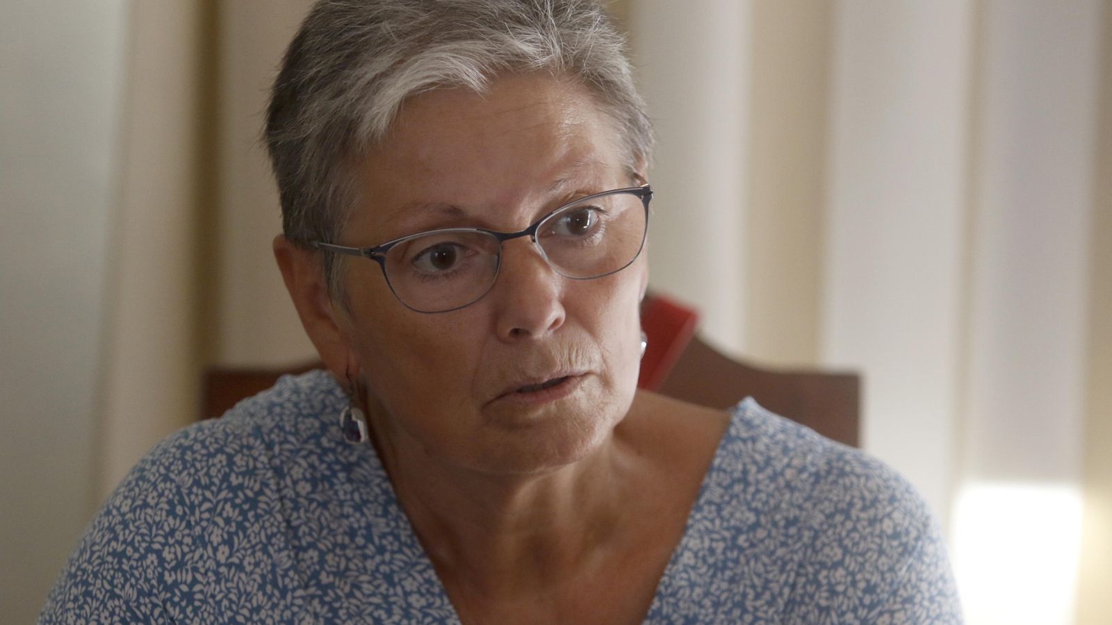 Juana Pérez Girón, durante la entrevista.