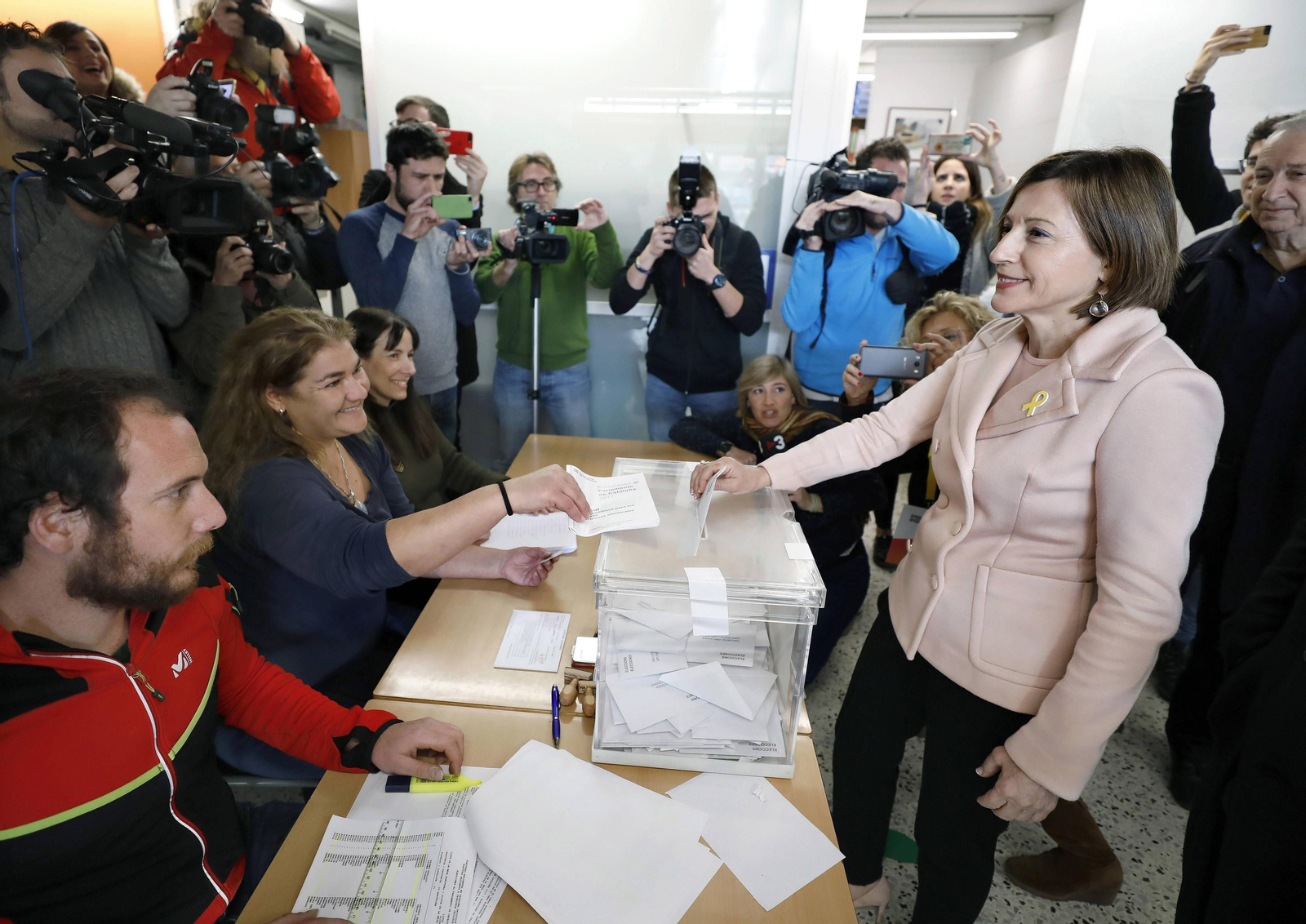 La presidenta del Parlament y número cuatro de ERC por Barcelona, Carme Forcadell