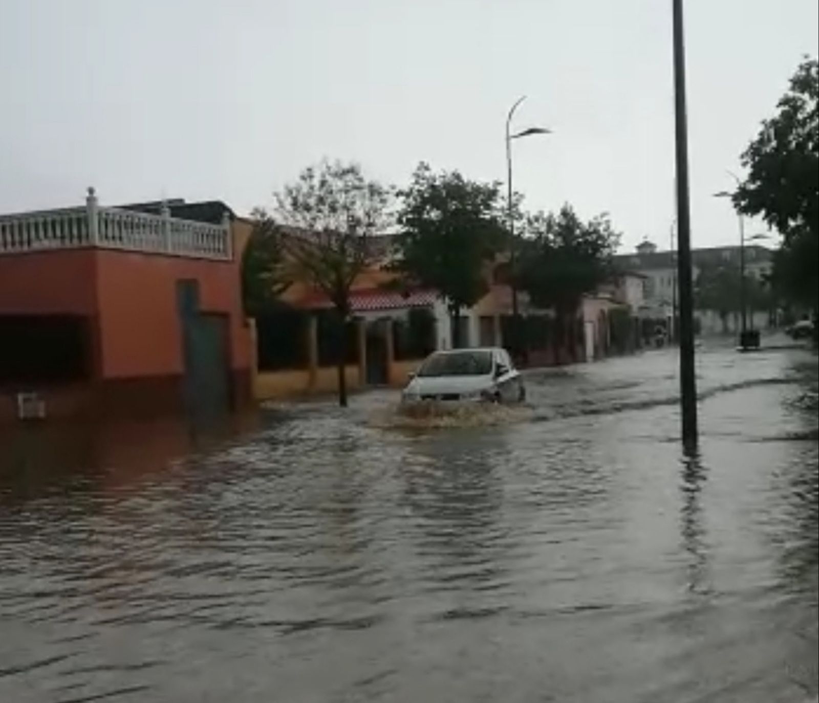 Efecto de las lluvias en Peñarroya-Pueblonuevo.