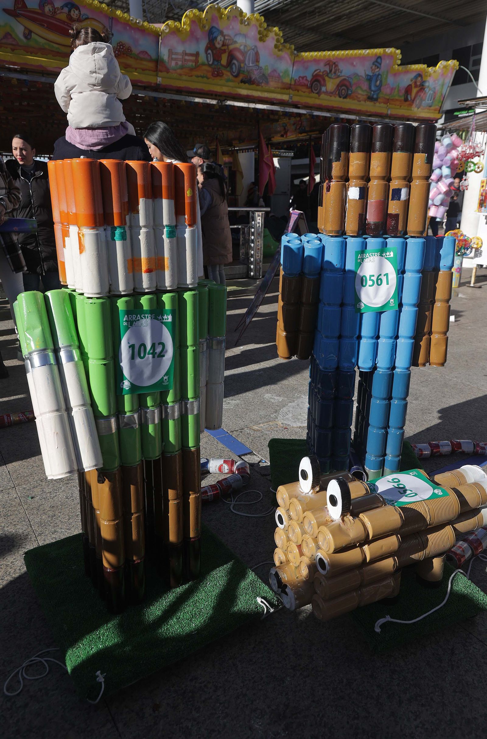 Fotos del arrastre de latas en Algeciras