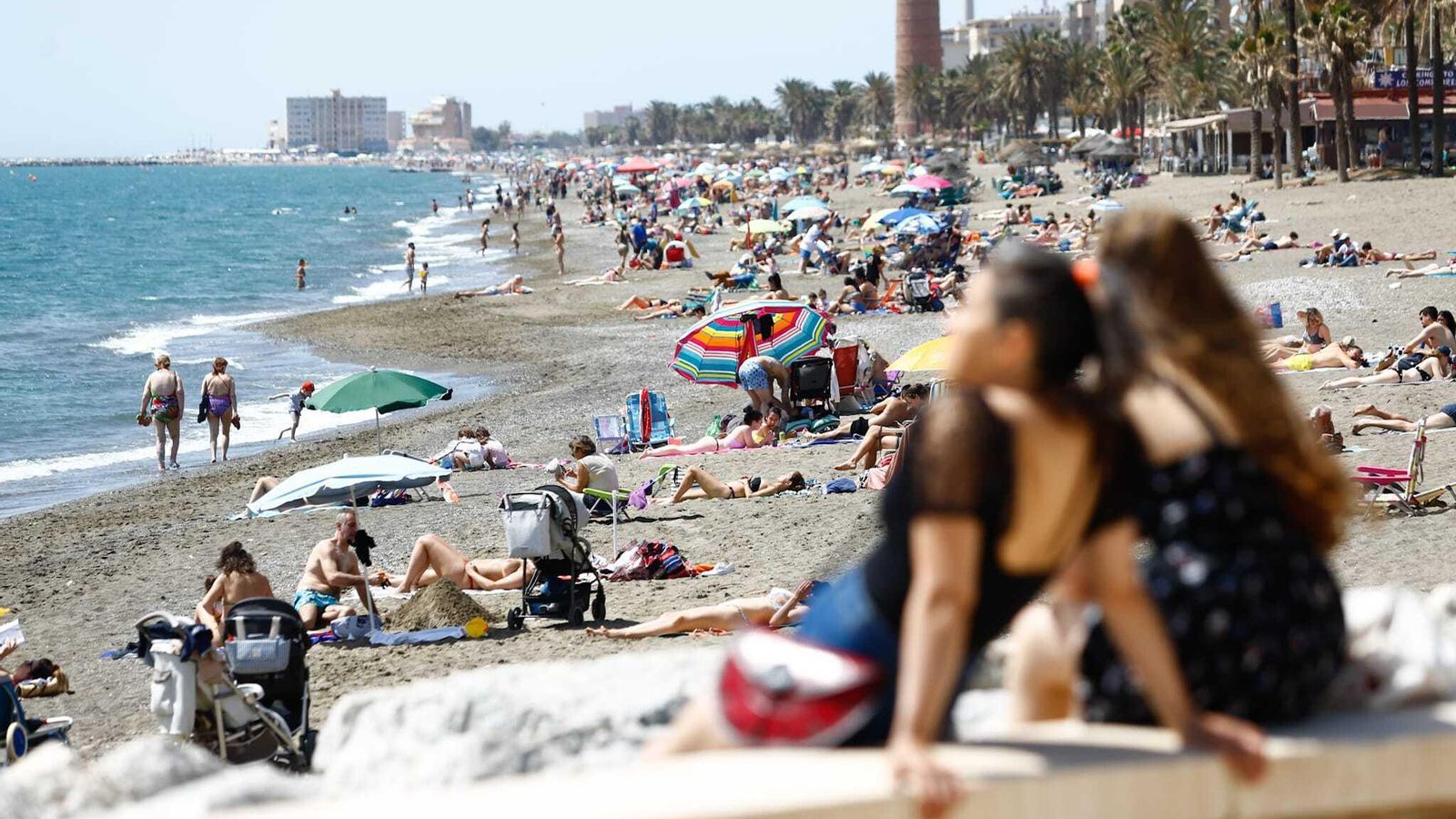 La playa de la Misericordia este domingo 1 de mayo.