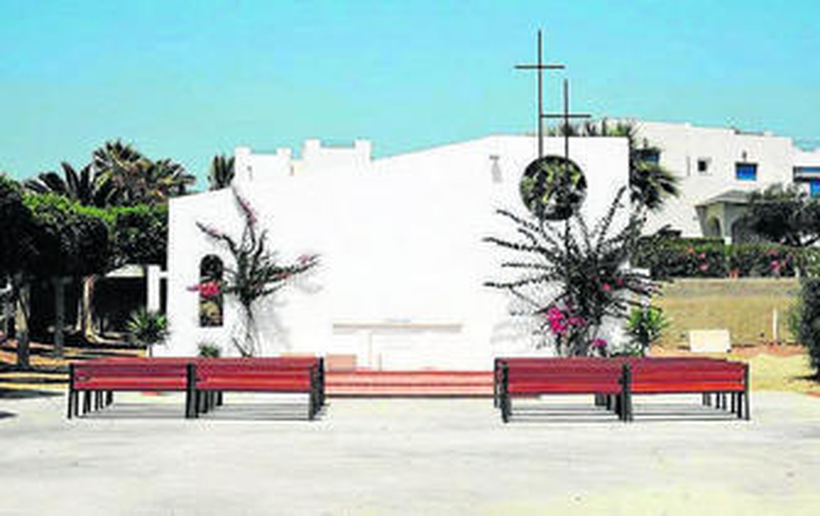 Aspecto actual de la capilla de Mojácar Playa.