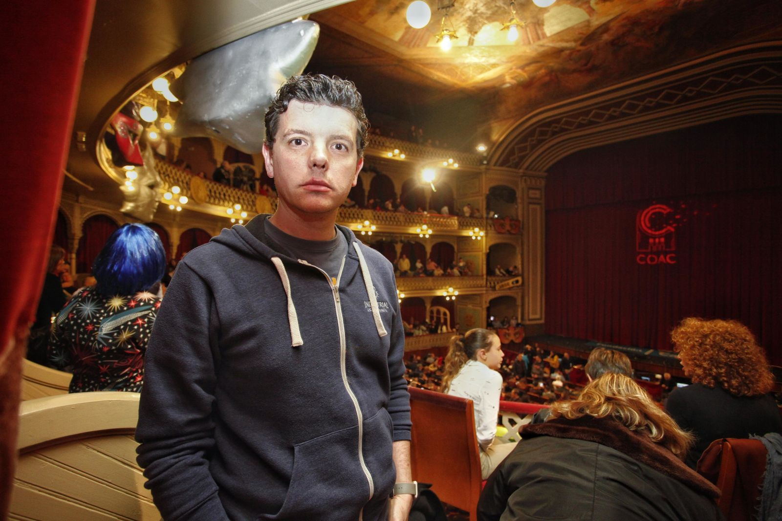 Javier Coronilla, en el Gran Teatro Falla