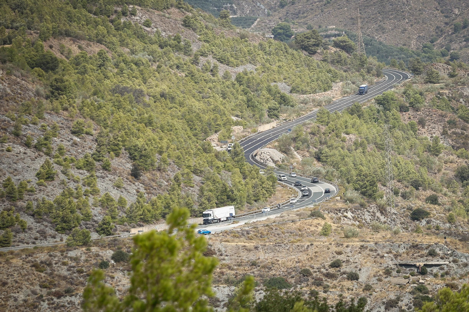 Fotos: así ha ido el primer día de cortes en la autovía A-44 de la Costa de Granada