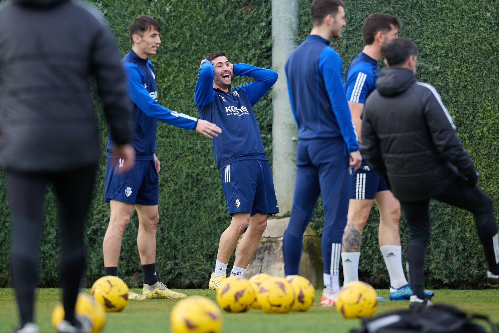 Entrenamiento de Osasuna el jueves.