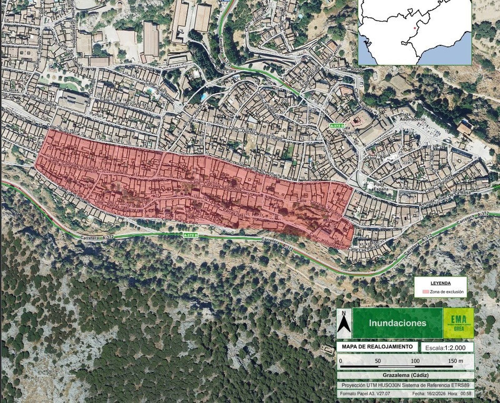 Perímetro de exclusión en Grazalema.