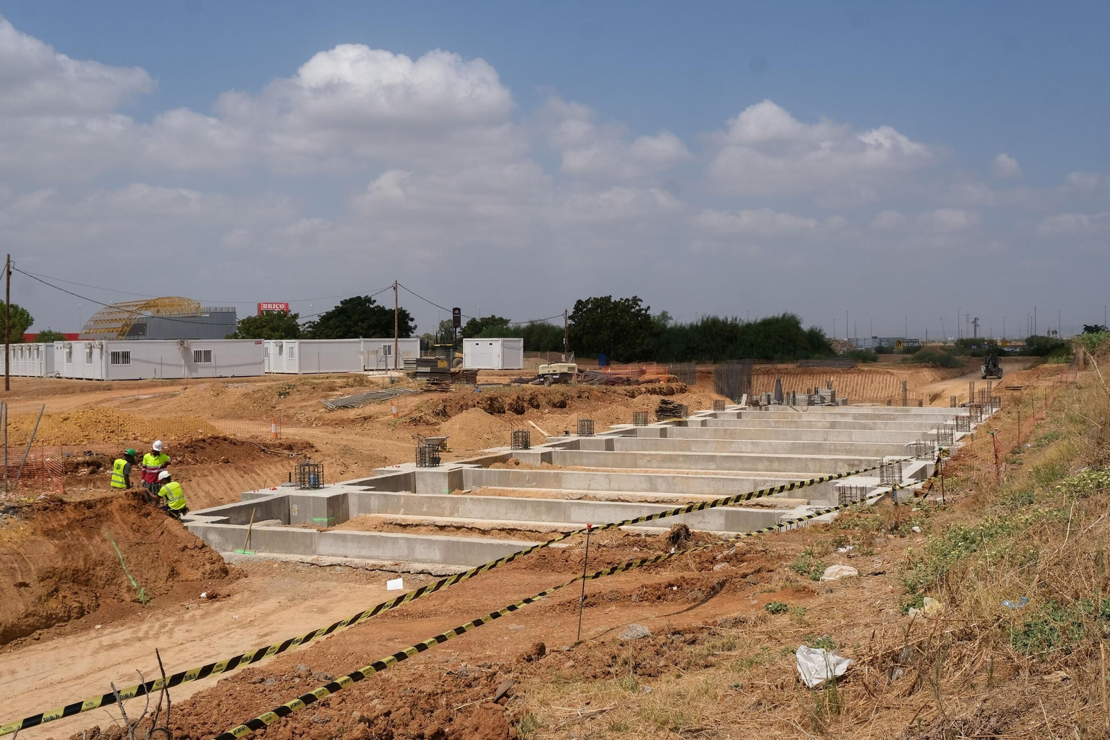 Así avanzan las obras del Metro de Sevilla en Pino Montano