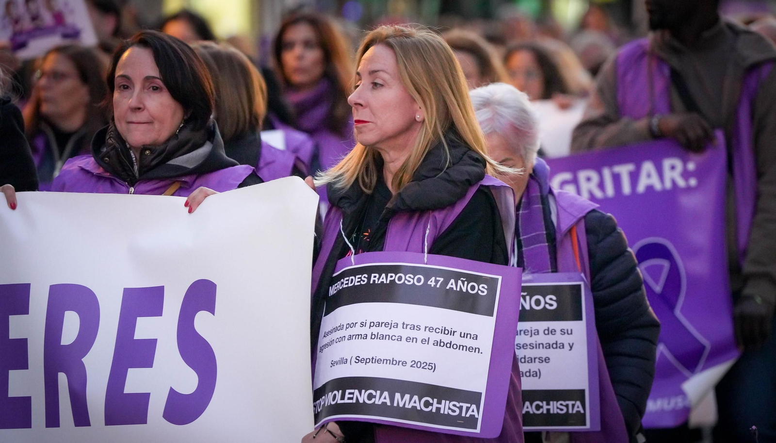 Manifestación por el 25-N en Jerez