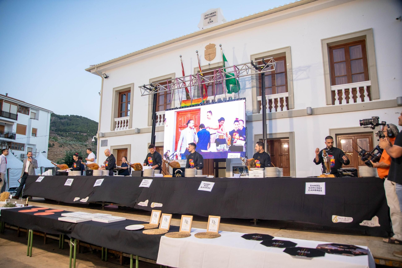 Concurso de cortadores de jamón en Serón, en imágenes