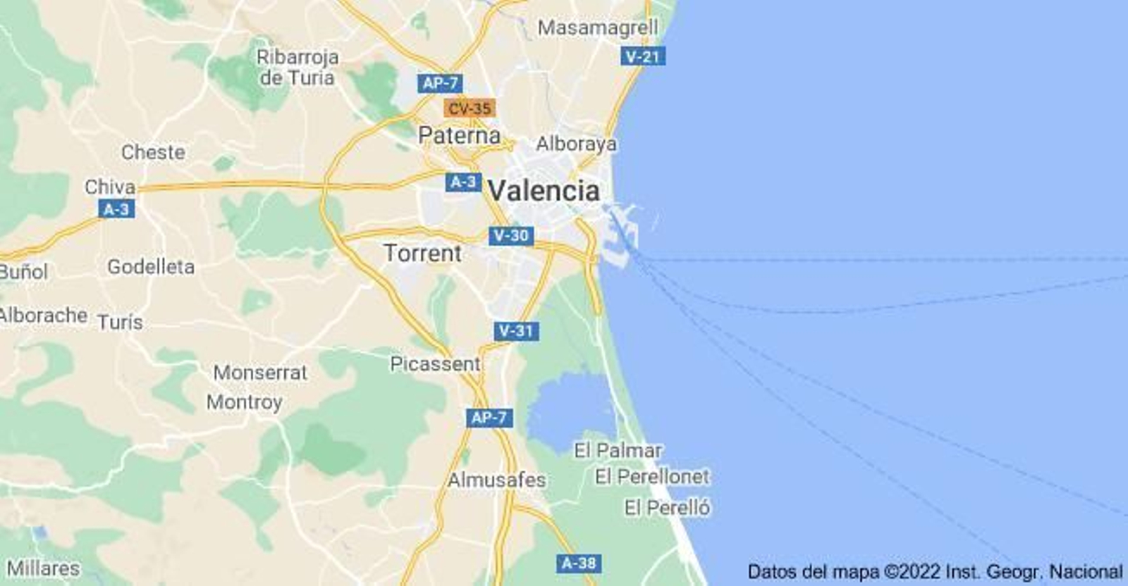 Mapa de Valencia