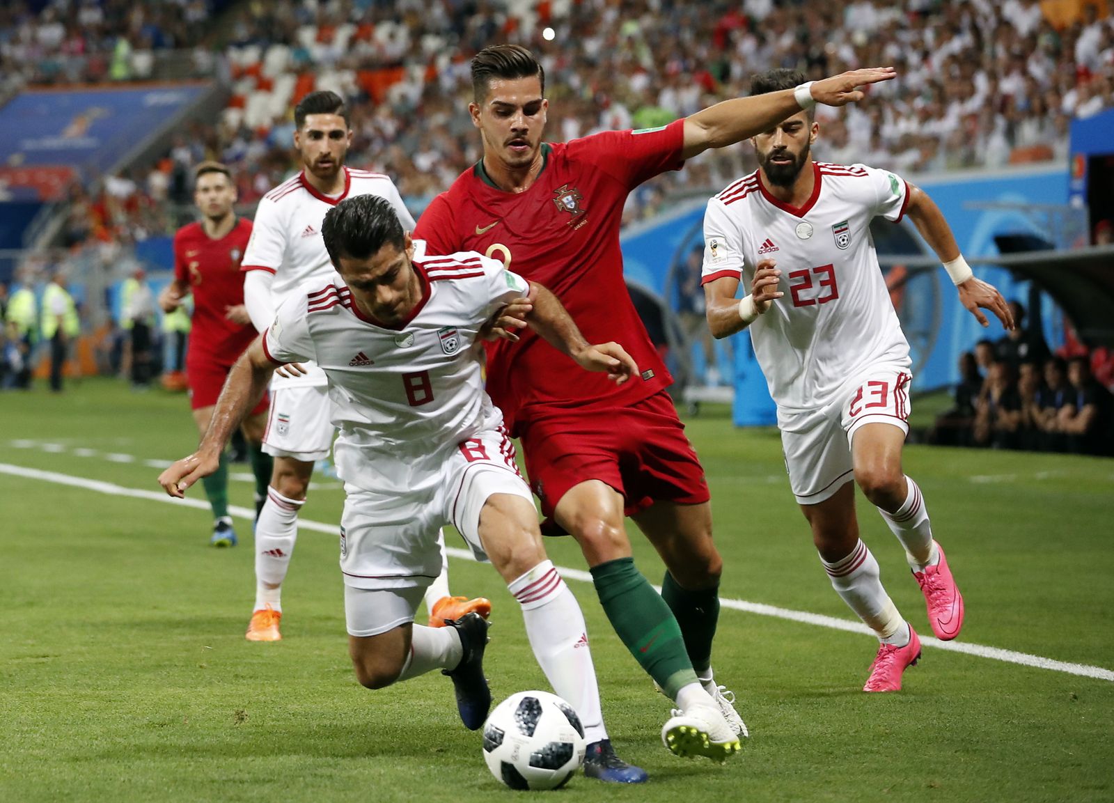 Las imágenes del Irán-Portugal