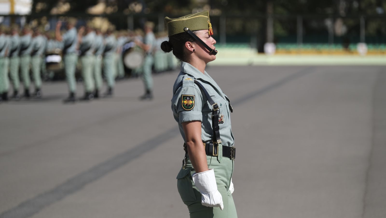 Imágenes de la visita de la Ministra de Defensa Margarita Robles a la Brigada Alfonso XIII de La Legión
