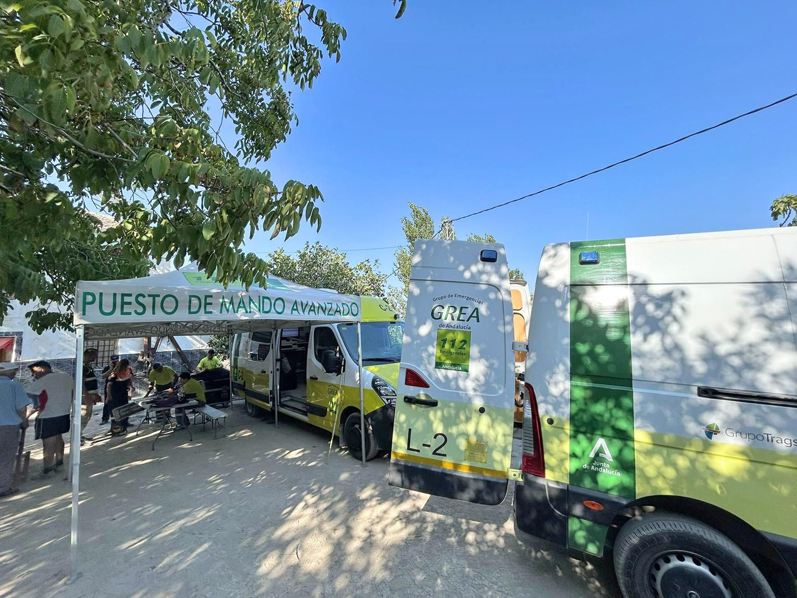 Puesto de mando avanzado instalado para la búsqueda de Leonor