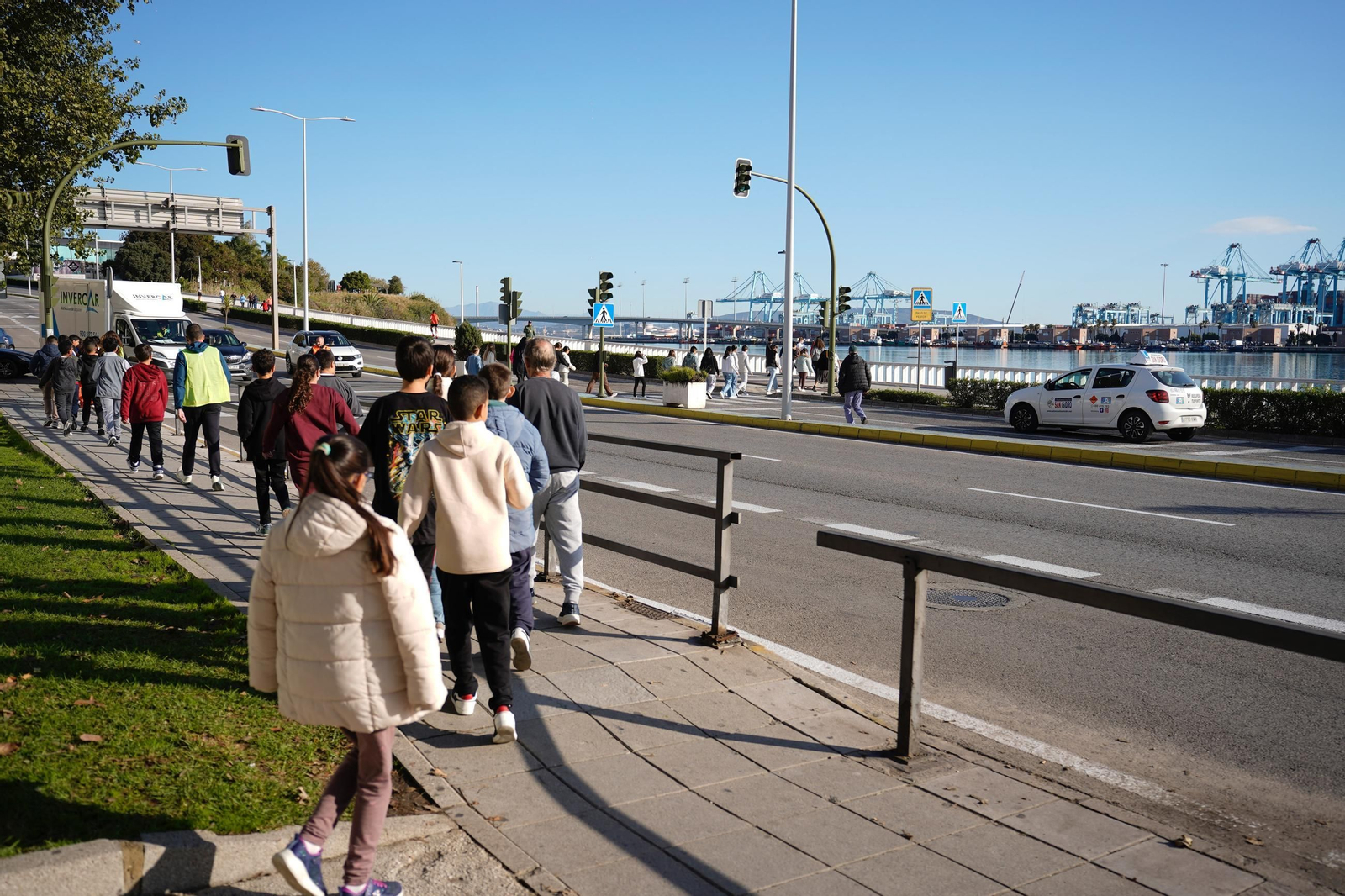 Las fotos del simulacro de maremoto en el colegio Virgen del Mar en Algeciras
