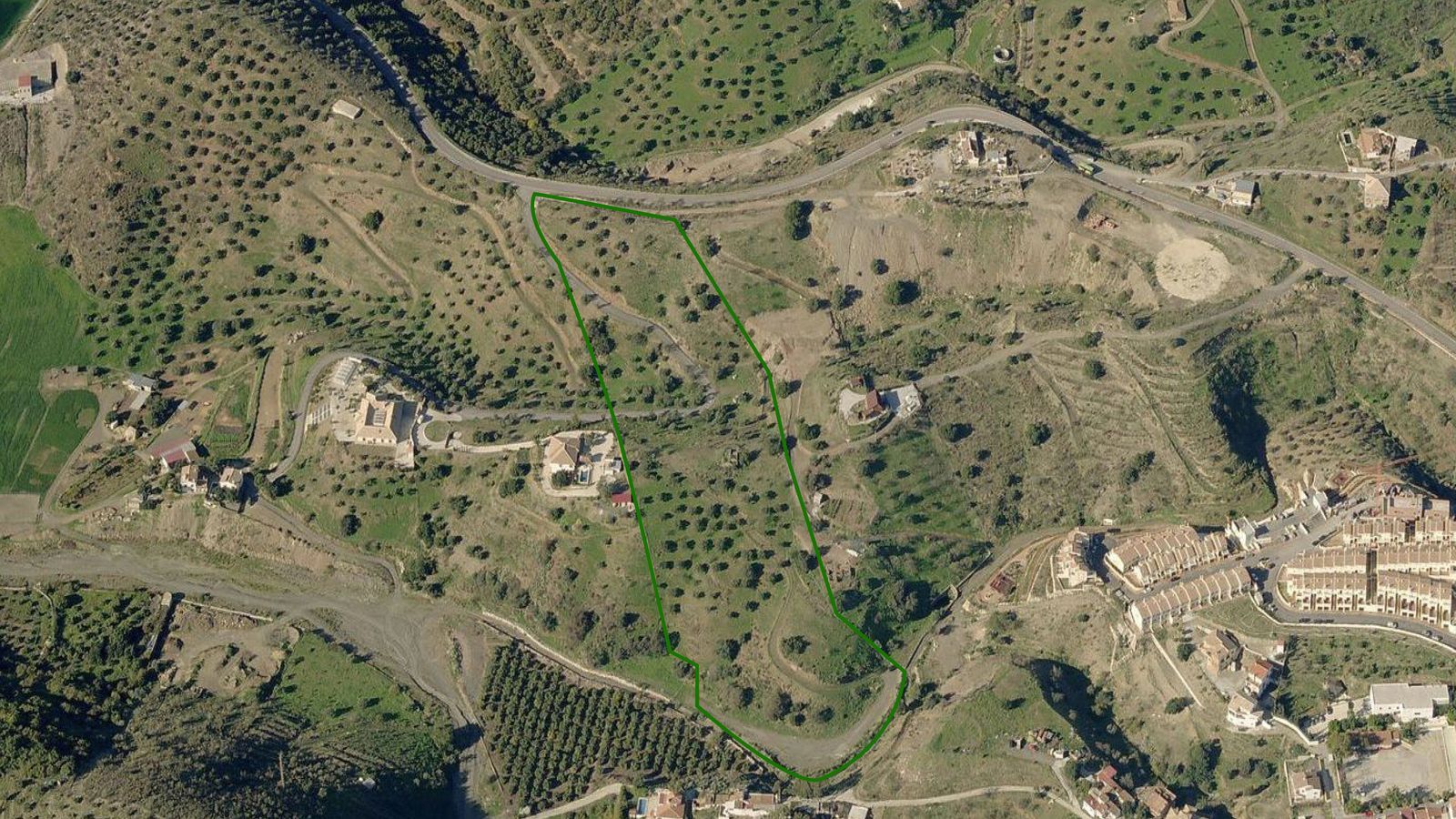 Terrenos que ocupa la finca La Paca en Benagalbón.