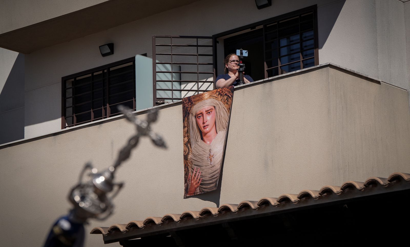 Imágenes de la procesión de Cristo Rey a su vuelta a la Escuela San José