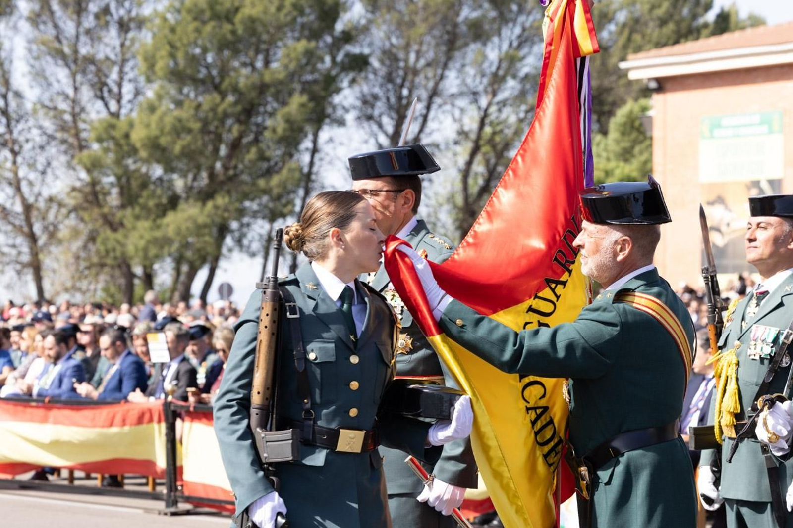 Jura de bandera de la 130ª promoción de guardias civiles de la Academia de Baeza