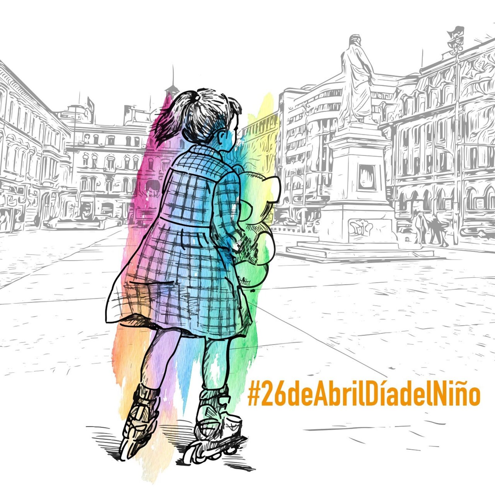 Ilustración de la petición de Crecer Jugando para el 26 de abril