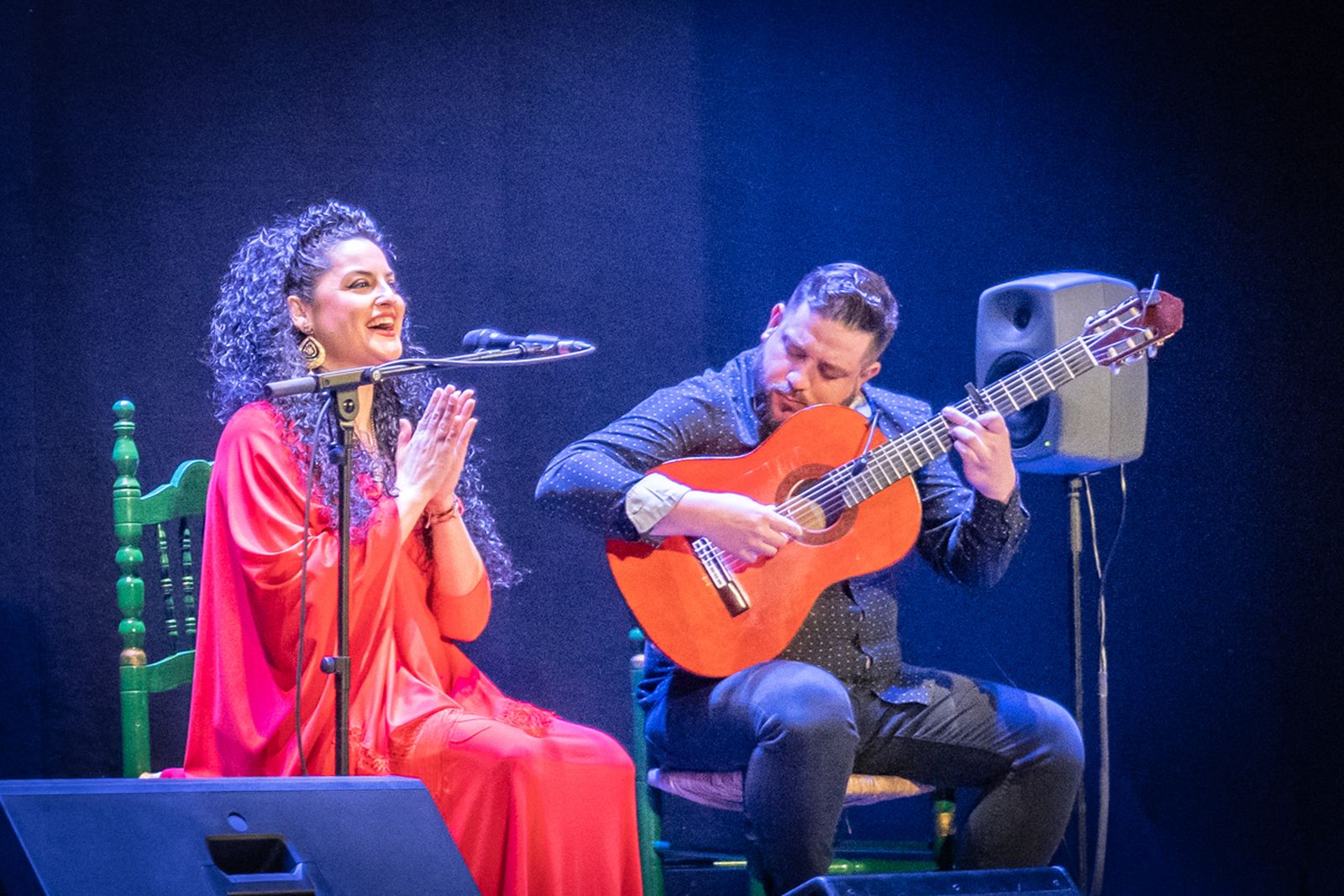 Rocío Segura acompañada del Niño de la Fragua.