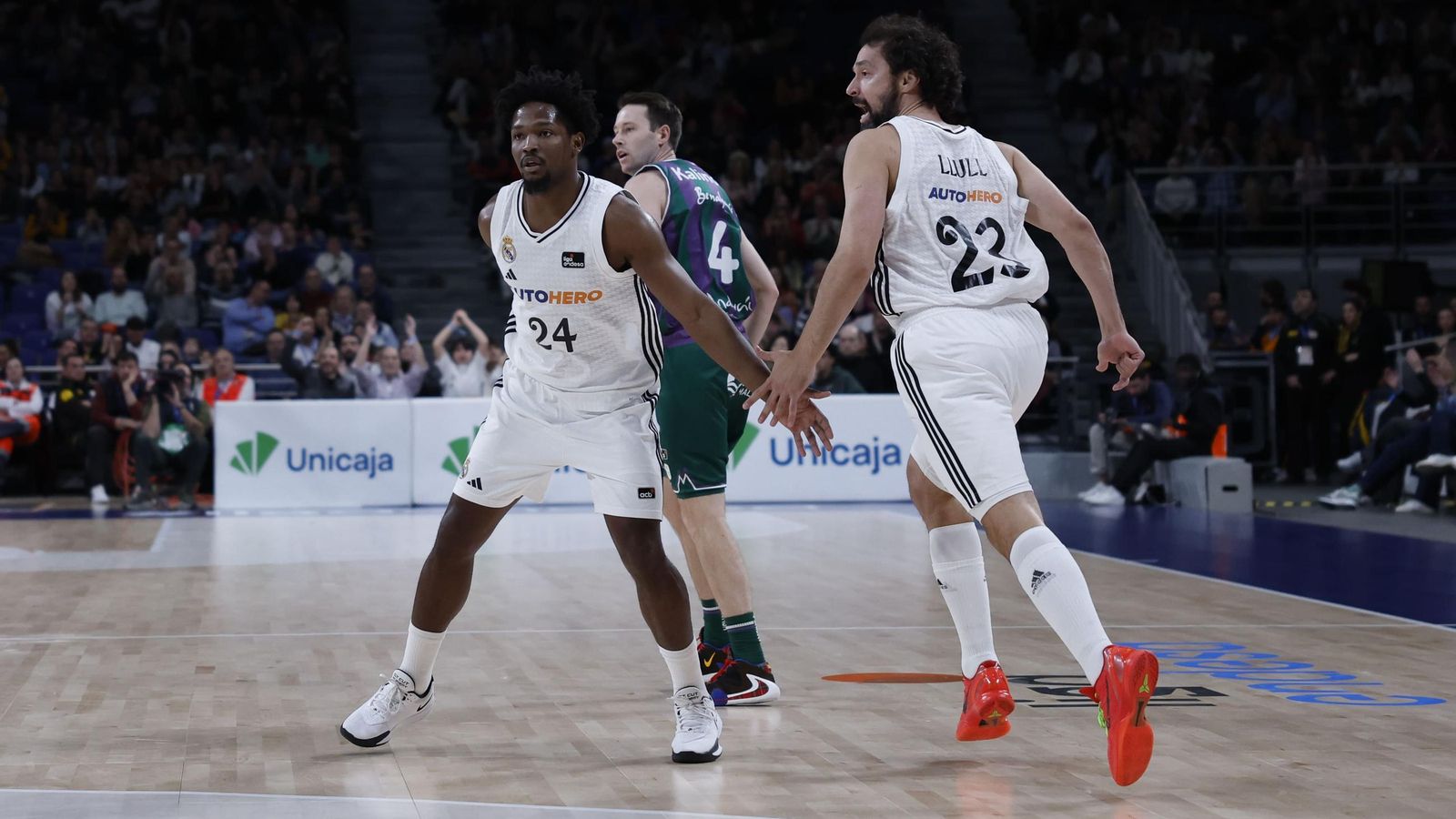 El Real Madrid-Unicaja, en fotos