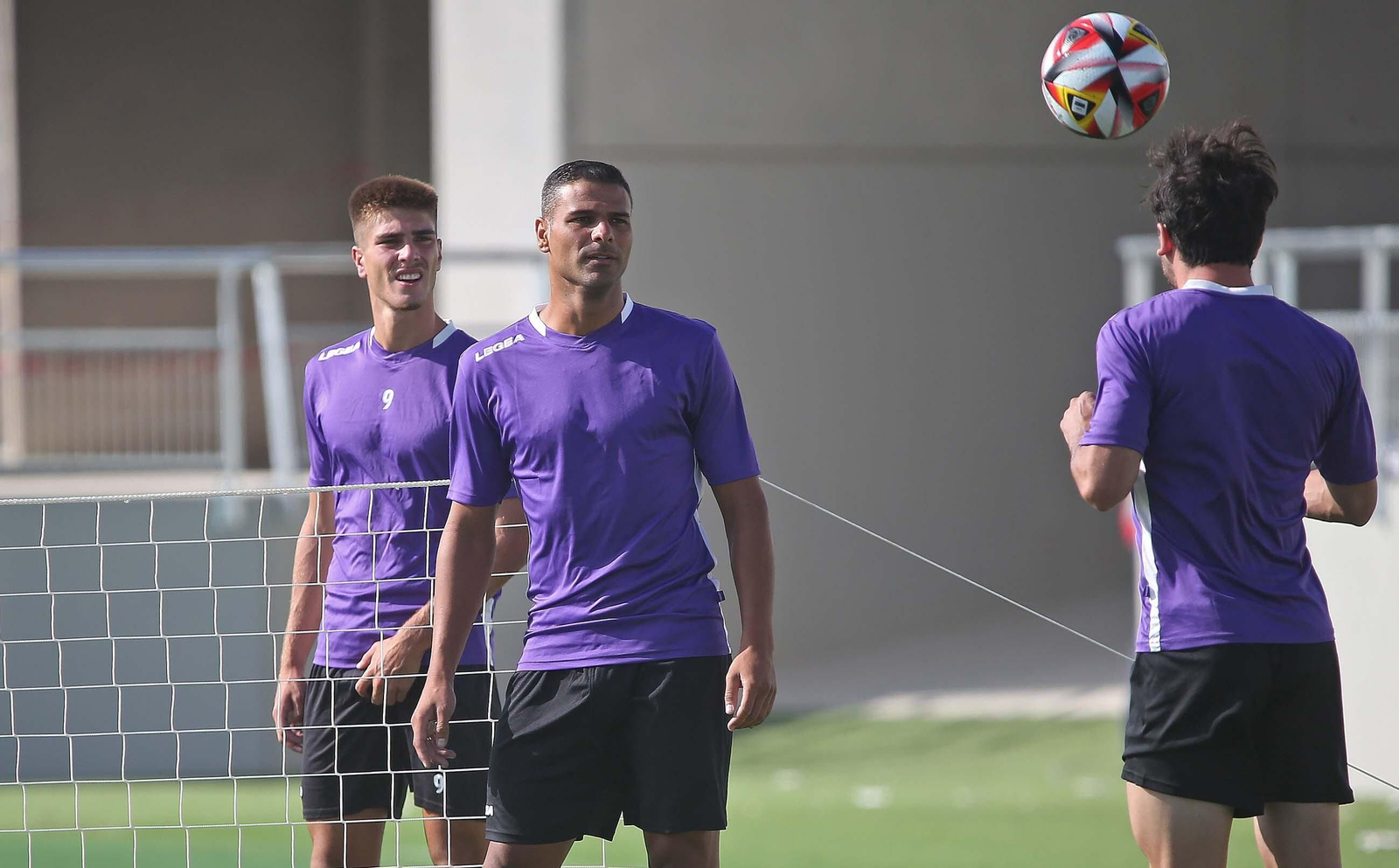 Fotos del primer entrenamiento de la Balona en el Ciudad de La Línea