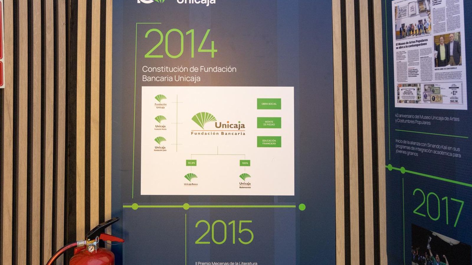 Inauguración en Jaén del Espacio Fundación Unicaja con motivo de la conmemoración del décimo aniversario de la entidad