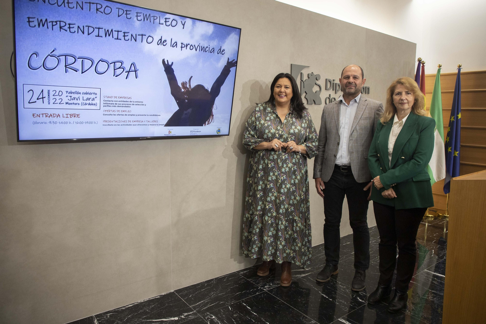 Dolores Amo, Miguel Ruz y Rocío Muñoz.